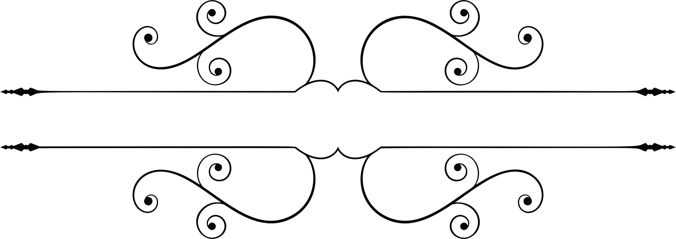 Stylish Divider (2290x810), Png Download