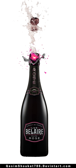 Free Belaire Rose Bottle - Rose Bottle Pop (258x568), Png Download