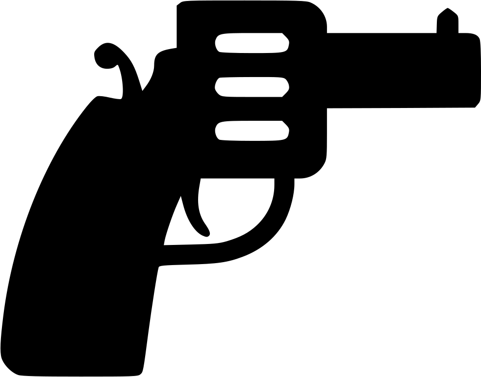 Png File Svg - Handgun (981x768), Png Download
