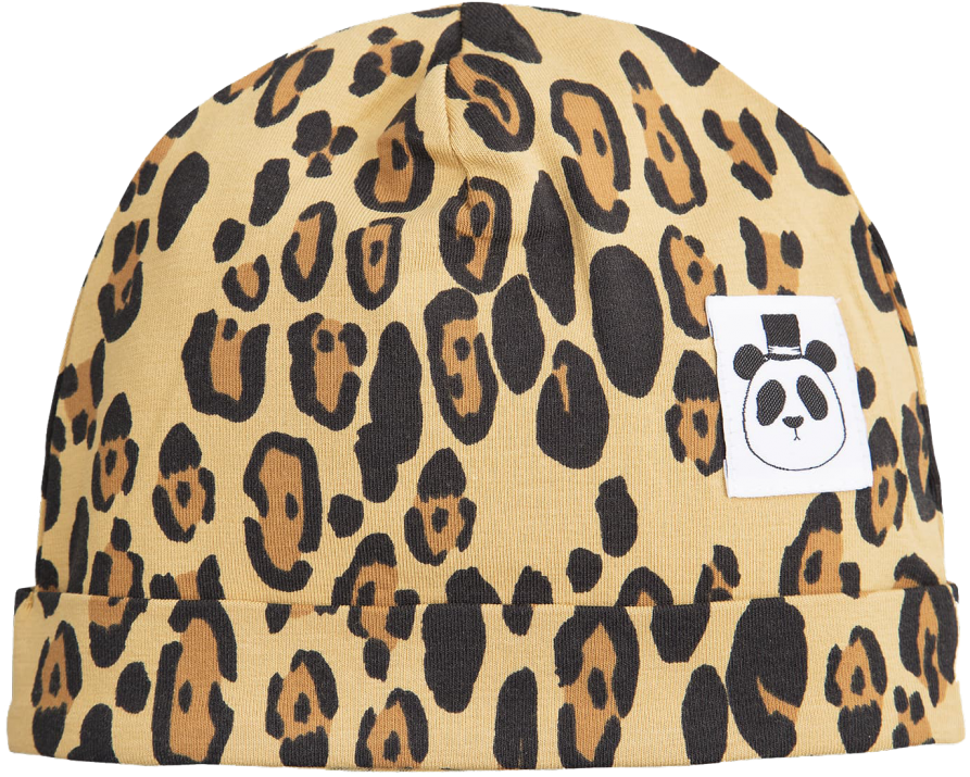 Mini Rodini Basic Leopard Baby Beanie (960x720), Png Download