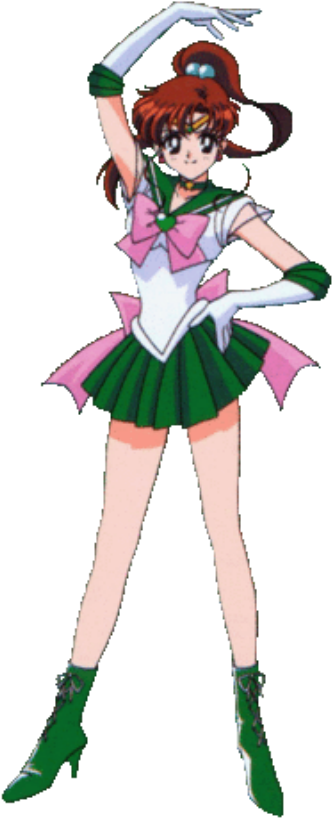 Super Sailor Jupiter - Sailor Moon Characters Jupiter (356x837), Png Download