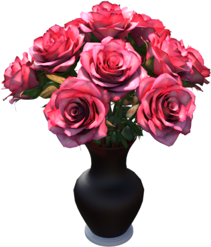 Rose In Vas, Flower, Wedding, Rose Png And Psd - Flores De Eva Png (640x640), Png Download