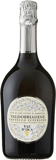 Valdobbiadene Val D'oca Prosecco Superiore Valdobbiadene - Prosecco Di Valdobbiadene Superiore Brut Val D Oca (412x784), Png Download