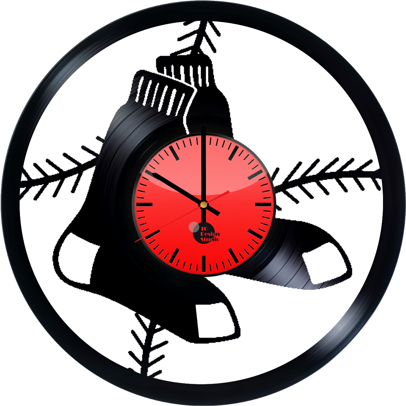 Boston Red Sox Logo Handmade Vinyl Record Wall Clock - 1975 Boston Red Sox Logo (1500x1500), Png Download