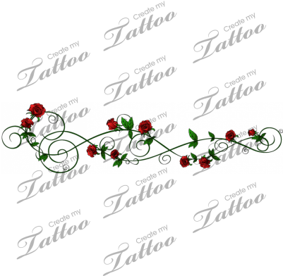 Marketplace Tattoo Sbink Green Rose Vine - Infinity Sister Tattoo Design (400x400), Png Download