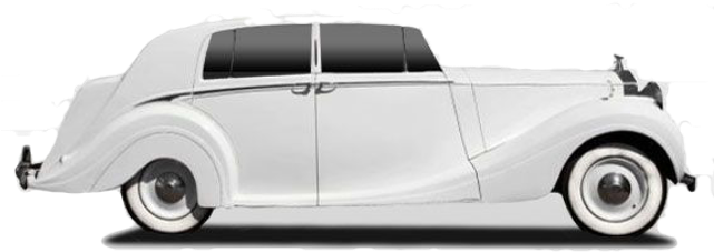 Rolls Royce 1952 White Edited - Pierce Silver Arrow (640x288), Png Download