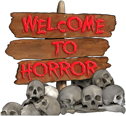 Welcome To Horror (433x400), Png Download