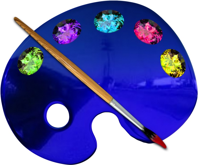 Download - Paint Palette Transparent (800x712), Png Download