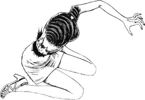 Horror Supernatural Edit Romance Manga Ito Junji Drama - Uzumaki Junji Ito Png (500x345), Png Download