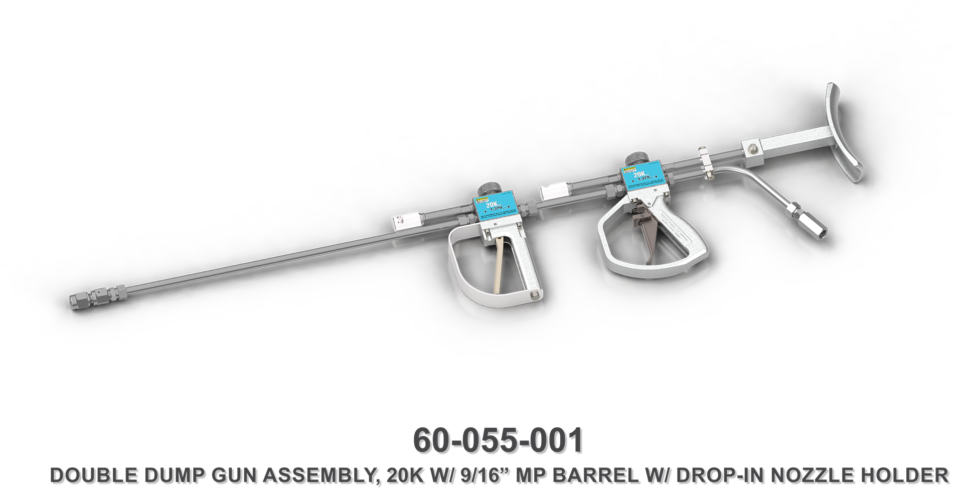 20k Hand-held Double Dump Gun - Advanced Pressure Systems L.p. (2000x1000), Png Download
