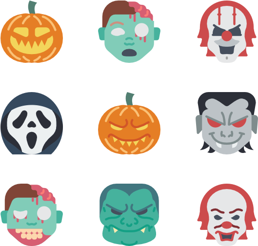 Horror Emojis - Emoji Horror Png (600x564), Png Download