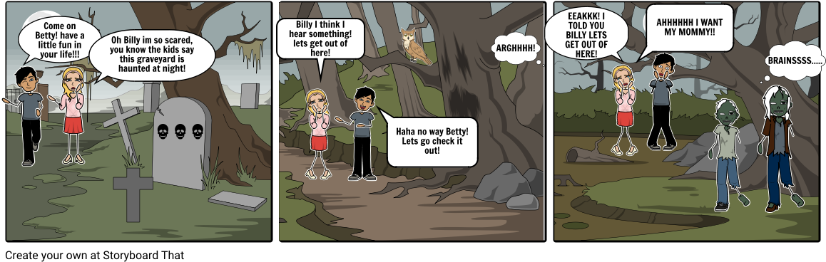 Horror - Cartoon (1164x385), Png Download