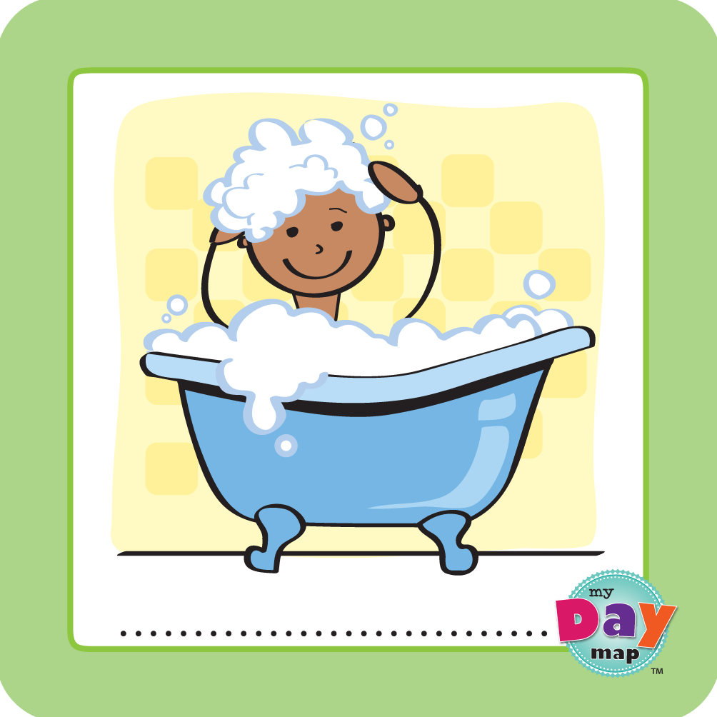 Bubble Bath - Boy - Cartoon (1004x1004), Png Download