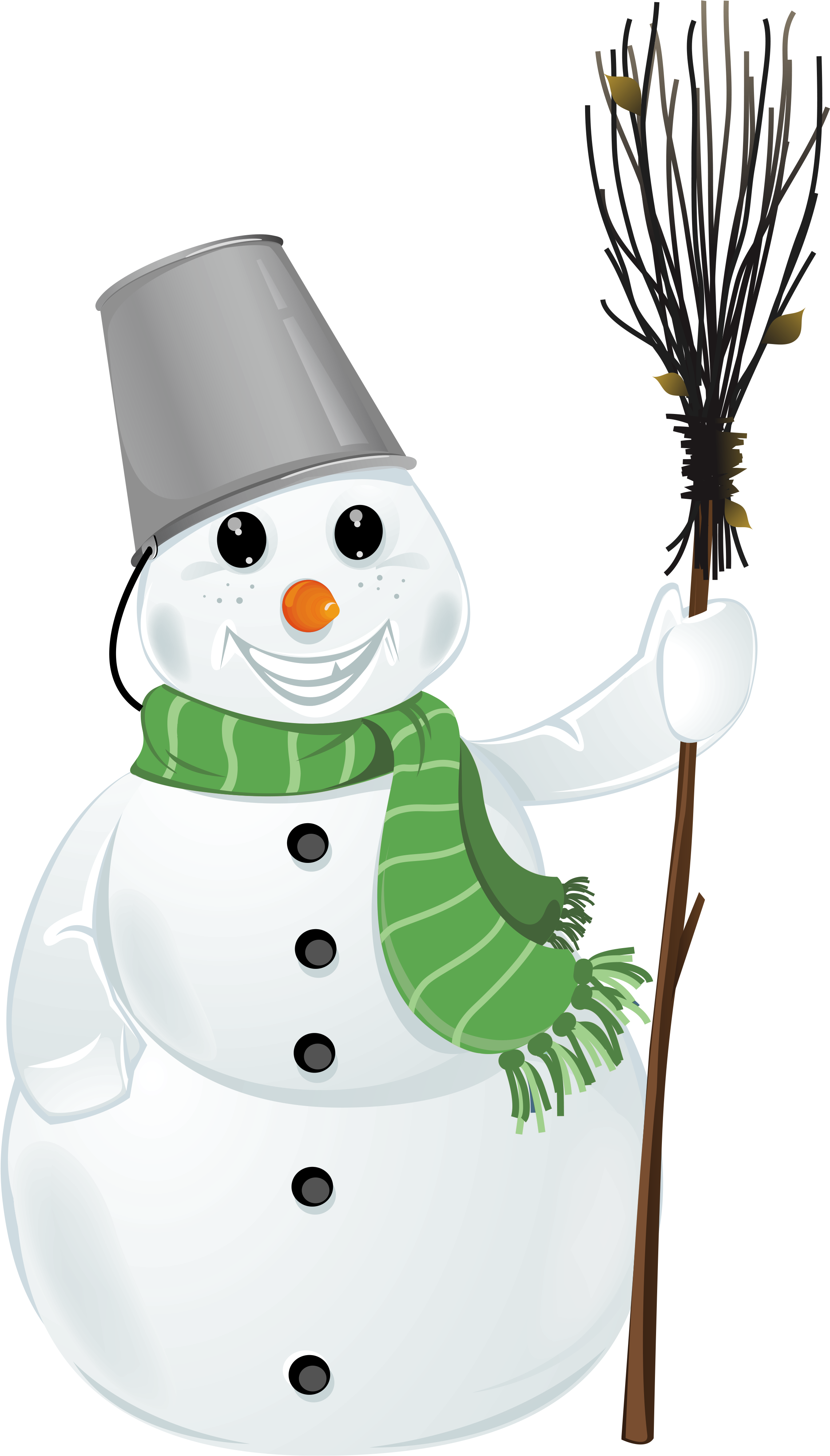 Cute Snowman Png Clipartu200b - Transparent Snowman Clipart (2495x4132), Png Download