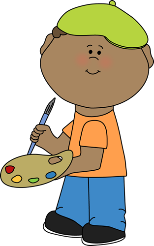 Boy Artist Clip Art - Boy Artist Clipart (313x500), Png Download
