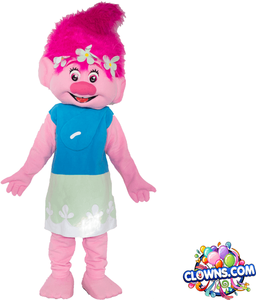 Trolls Poppy Character New York - Clown (727x646), Png Download