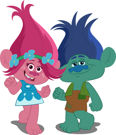Trolls Personajes Png - Trolls No Pierdas El Ritmo (401x466), Png Download