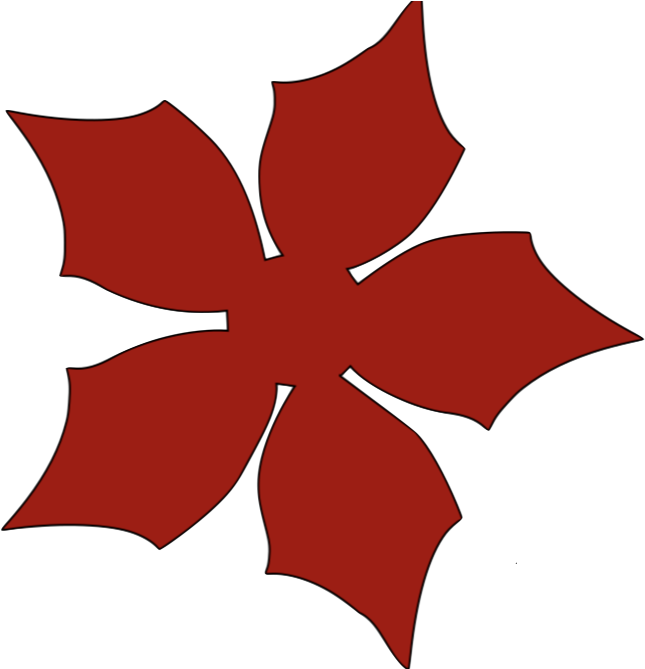 Wafer Paper Poinsettias Easy As 123 - Poinsettia (672x726), Png Download