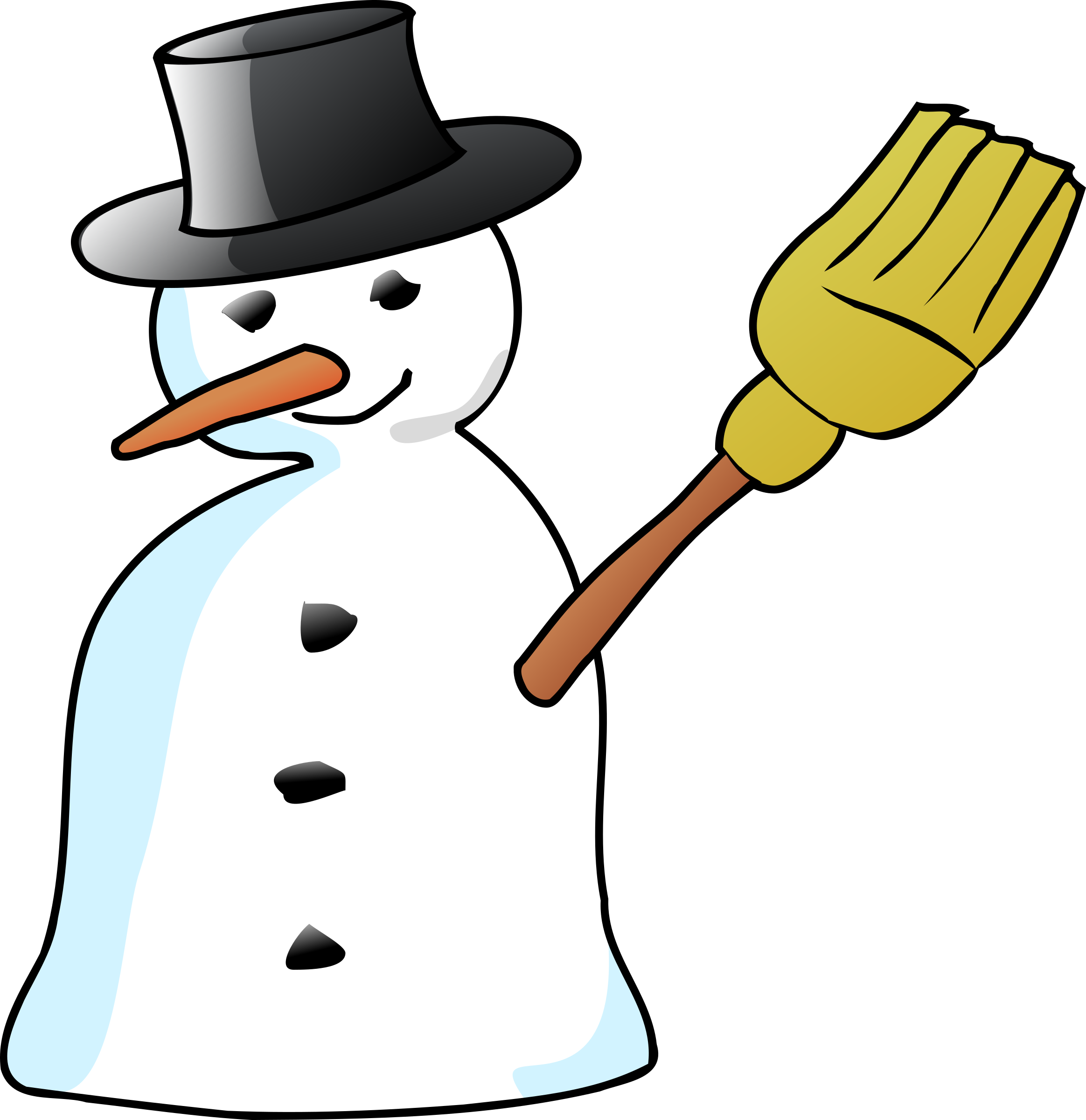 Clipart - Snowman Clip Art (2328x2400), Png Download