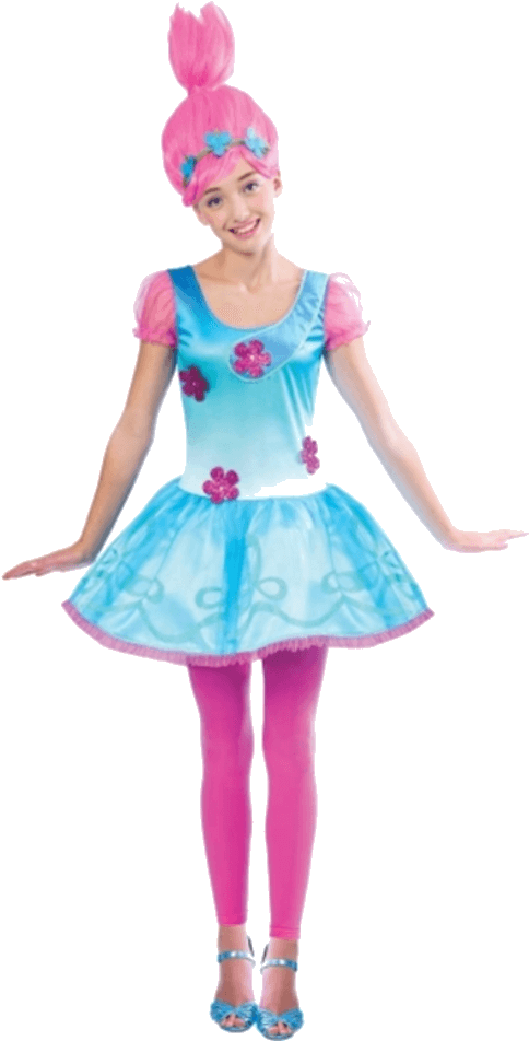 Trolls Poppy Costume (600x951), Png Download