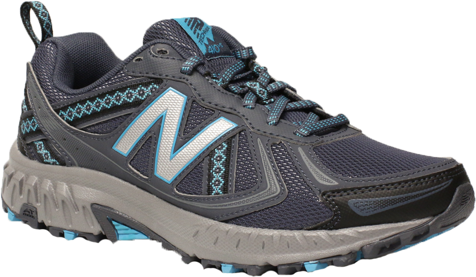 New Balance Trail Runner Wt410lo5 Grey/turq - Shoe (957x957), Png Download