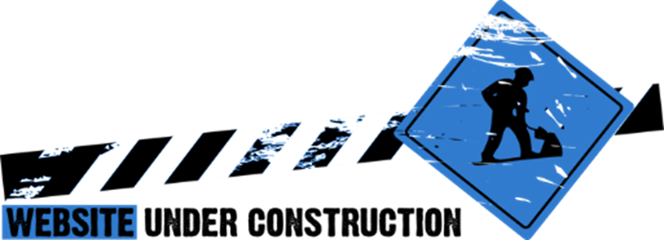 Website Under Construction For T - Website Under Construction Blue (728x263), Png Download