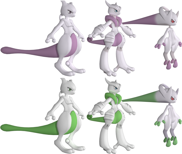 Download Zip Archive - Mew Pokemon Model Sheet (750x650), Png Download