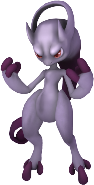 Mega Mewtwo Ssbb Mod - Mega Mewtwo Y 3d (474x768), Png Download