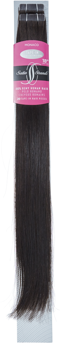 Satin Strands Premium 100% Remy Tape-in Human Hair - Tape In Monaco 18 Inch Human Hair Extensions (1500x1500), Png Download