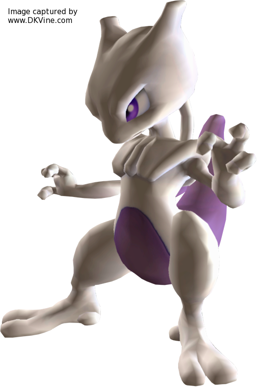 Mewtwo - Ssbm Mewtwo (526x792), Png Download