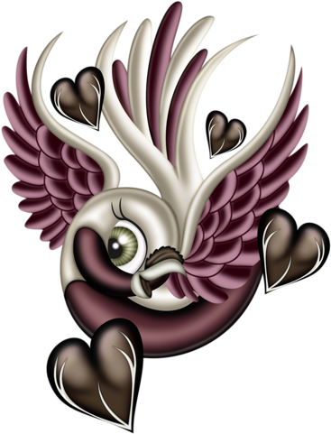 Love Bird 1 - Pinup Clipart And Birds (392x500), Png Download