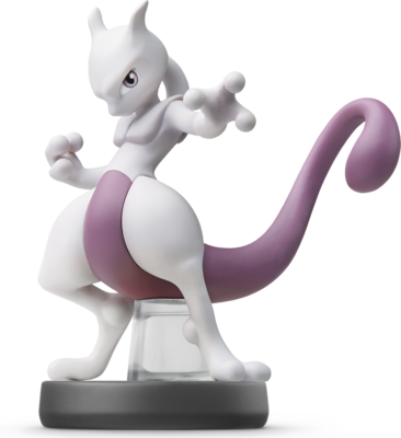 Mewtwo Amiibo Figure - Amiibo Mewtwo (366x400), Png Download