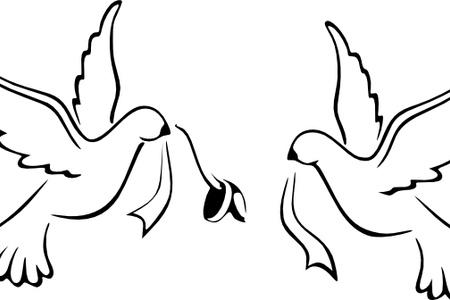 Love Birds K Pictures Full Hq Wallpaper - Wedding Rings Clipart Love (450x300), Png Download