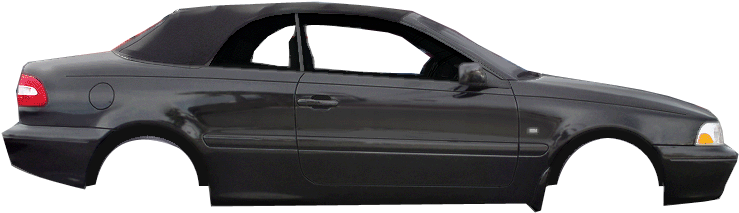 Car - Volvo C70 (757x291), Png Download