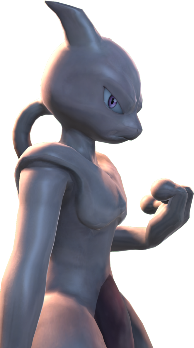 [sfm] Mewtwo Again By Sharpe-fan - Art (670x1191), Png Download