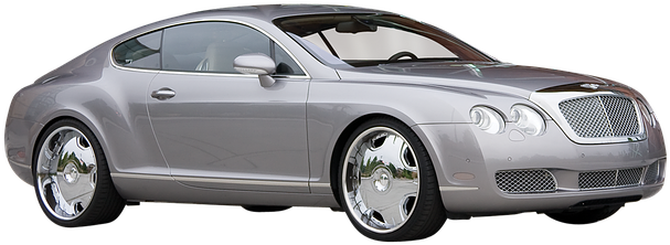 Car Bentley Continental Bentley Continenta - Bentley White Background (680x340), Png Download