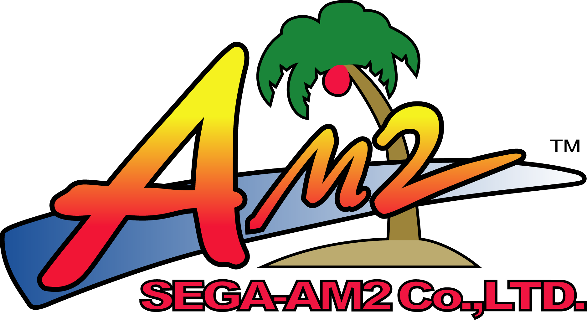 Sega's Am2 Studio Logo - Sega Am2 Logo (1875x1022), Png Download