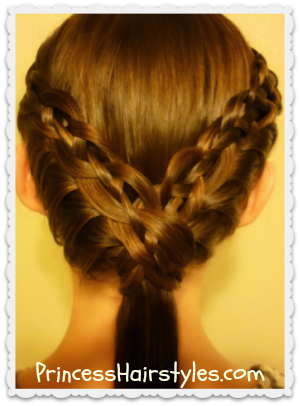 Braided Ledge Ponytail Tutorial - Ponytail (300x406), Png Download