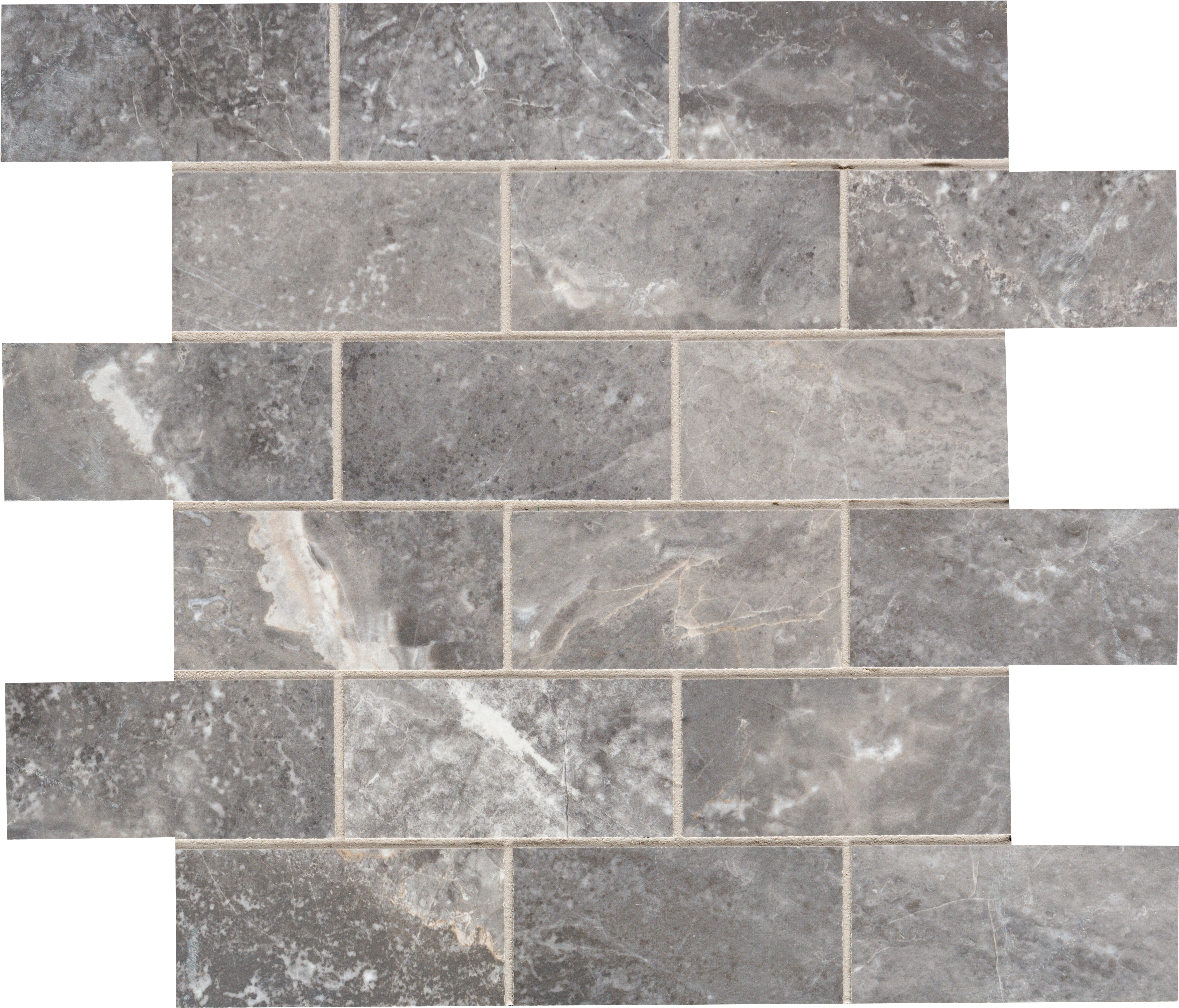 Silver Travertine Mosaic Tile (700x700), Png Download