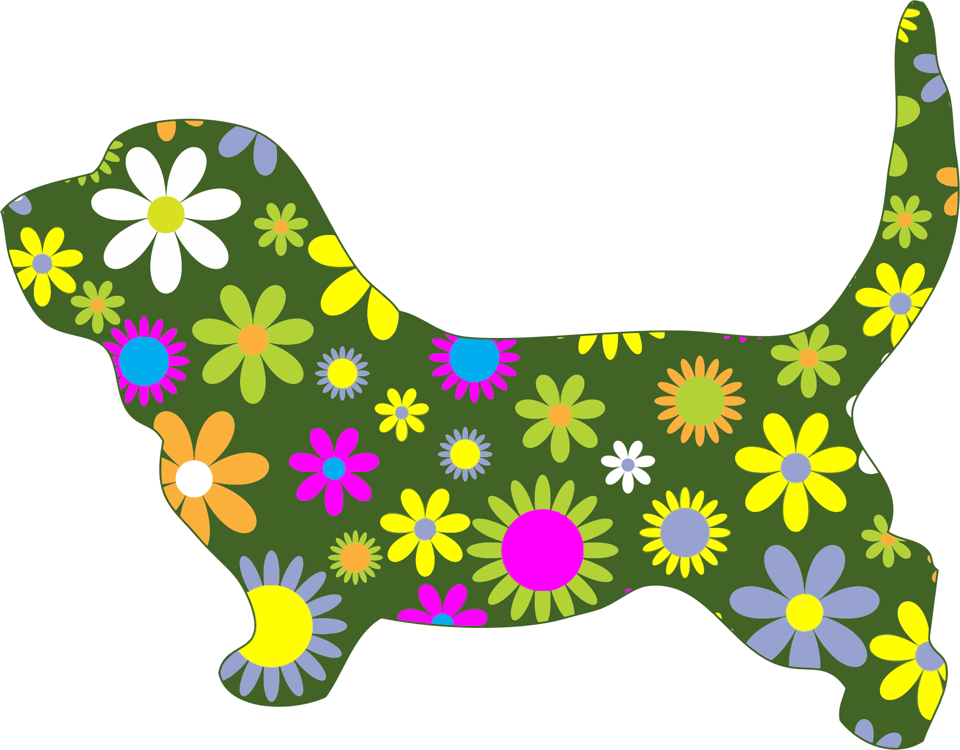 floral dog