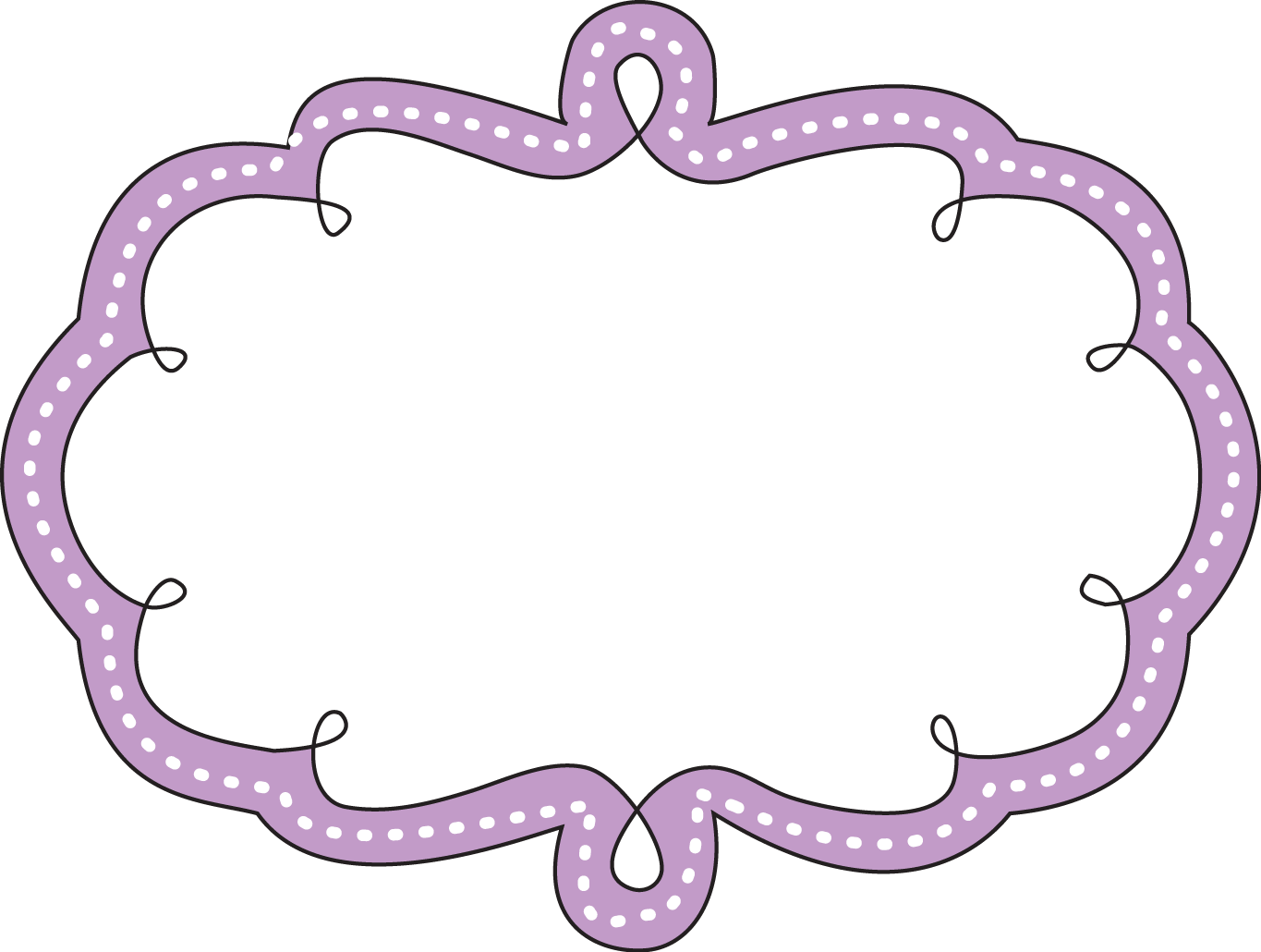 Doodle Frames, Cute Frames, Borders And Frames, Stationary, (1365x1030), Png Download