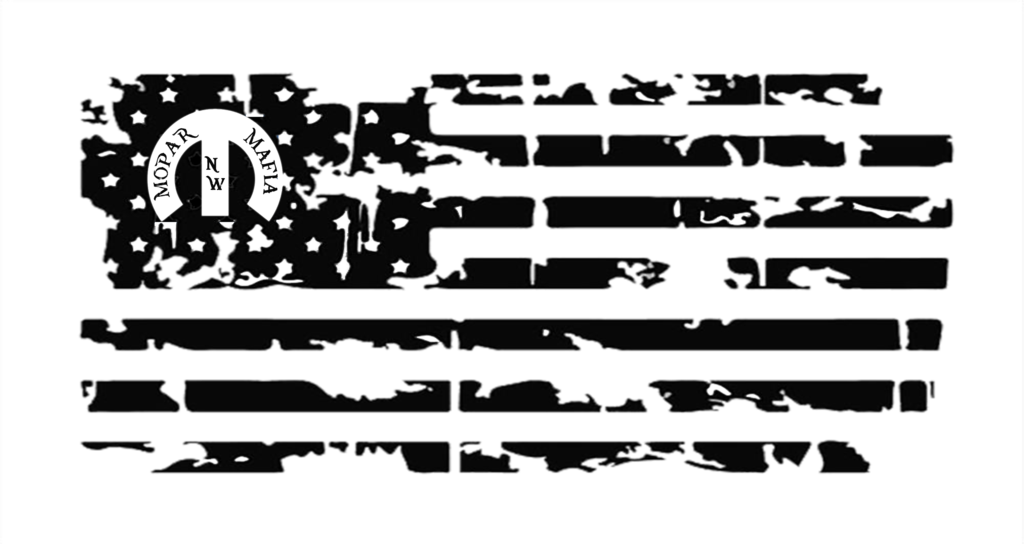 Mopar Mafia American Flag (1024x544), Png Download