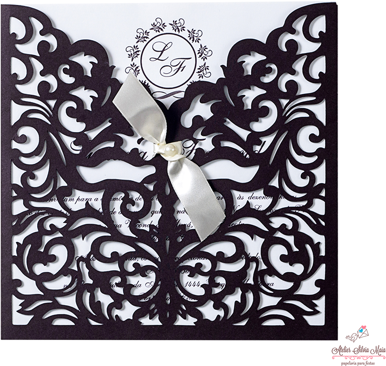 Arabescos Para Convites (1000x883), Png Download