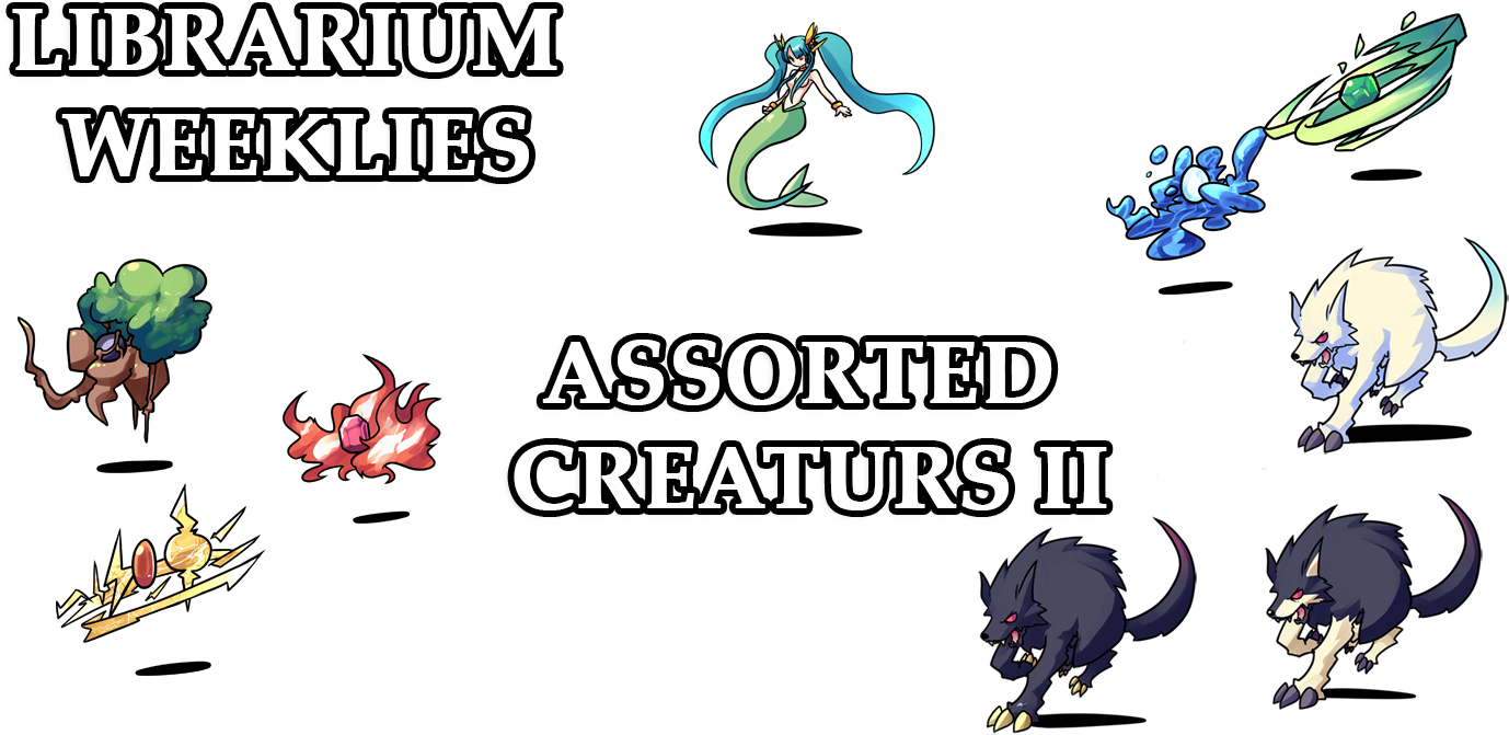 Elemental Gemstones, A Mermaid And A Couple Of Wolves (1426x703), Png Download
