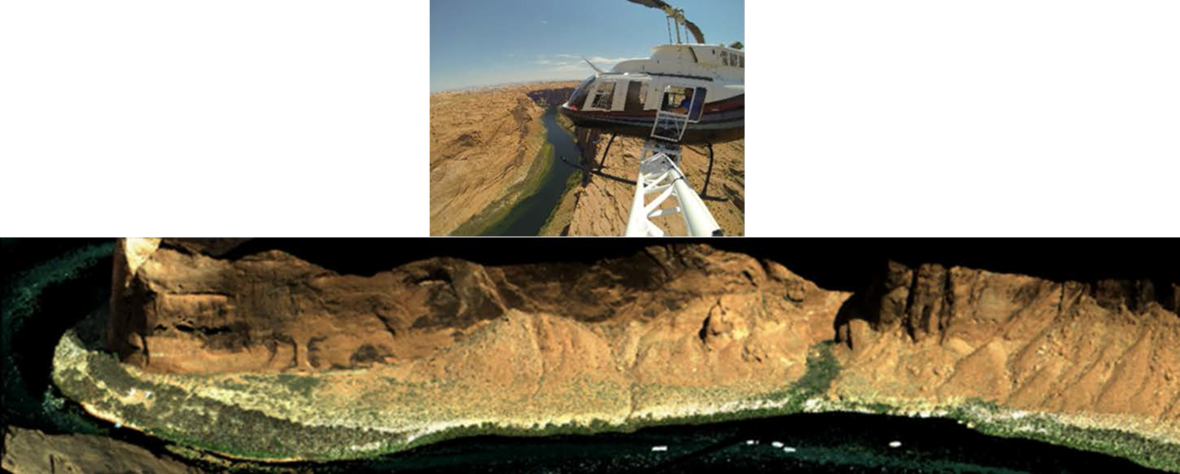 Lidar Data Collected Using A Helicopter And The Resultant (1180x474), Png Download