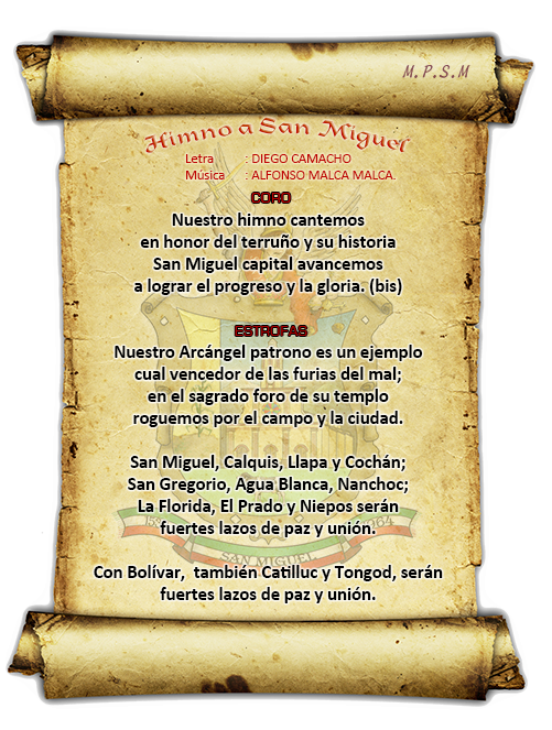 Himno A San Miguel (500x675), Png Download