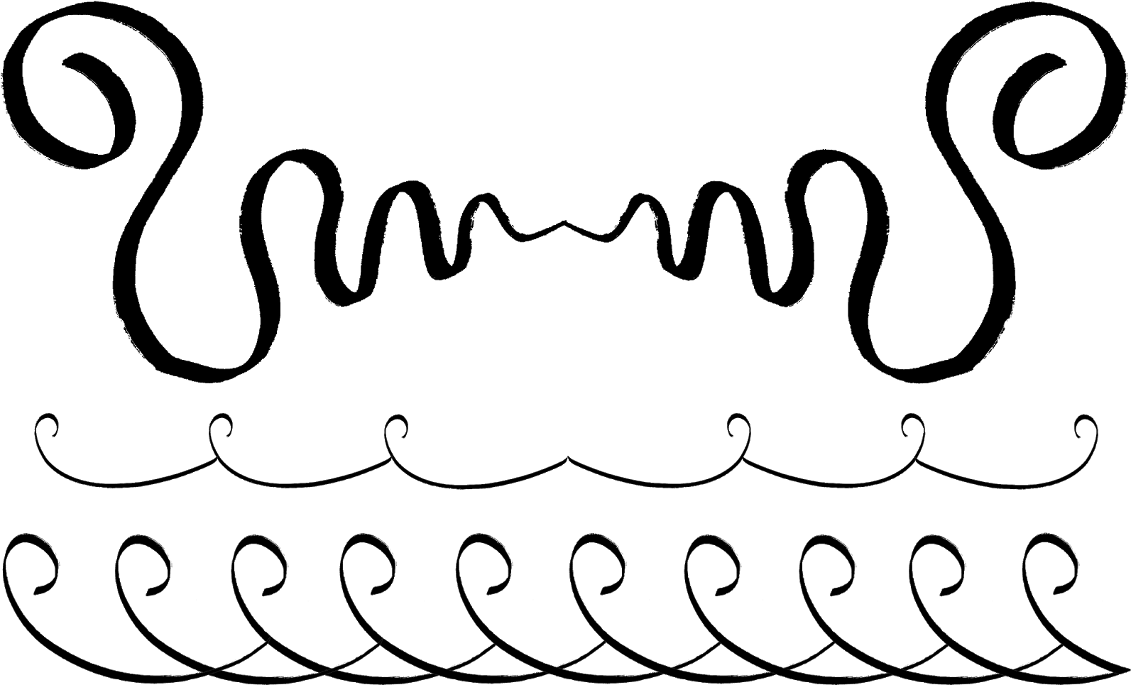 Digital Hand Drawn Doodle Borders Collage Sheet Download (1600x1011), Png Download