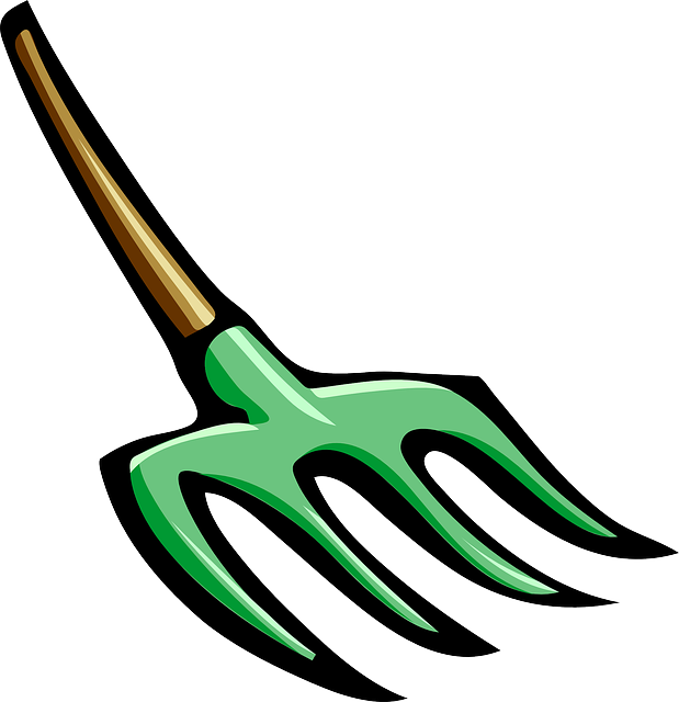 Free Photo Gardening Pitch Fork Tool Gardener Garden (619x640), Png Download