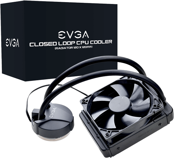Evga 400 Hy Cl11 V1 Clc 120 Cl11 Liquid / Water Cpu (600x600), Png Download