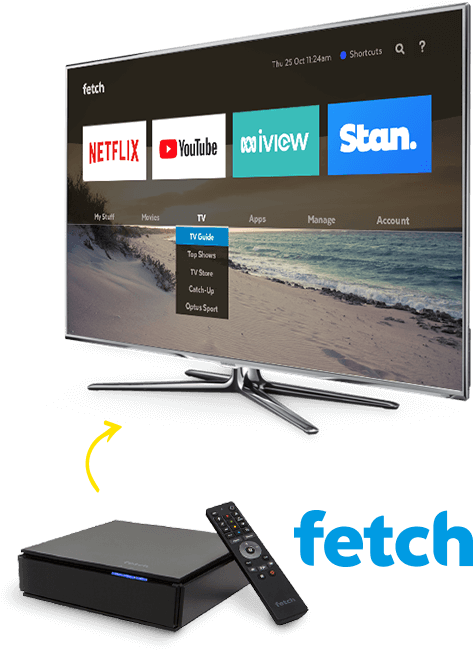 When You Build Your Nbn™ Plan, Add A Fetch Entertainment (542x661), Png Download